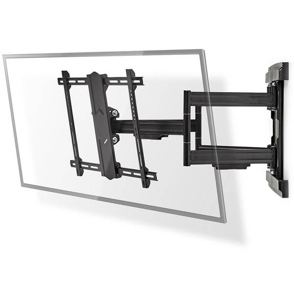 Držiak na TV Nedis Full Motion nástenný polohovateľný, pre uhlopriečky 37 - 80", nosnosť 70 kg čierny


