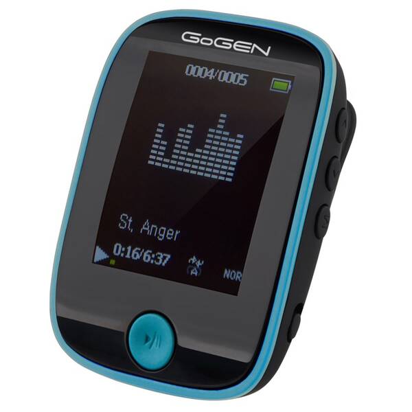 MP3 prehrávač GoGEN MXM 421 GB8 BT čierny/modrý

