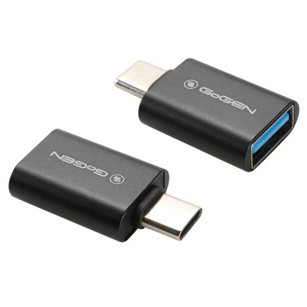 Redukcia GoGEN USB-C (M) / USB-A (F) čierna

