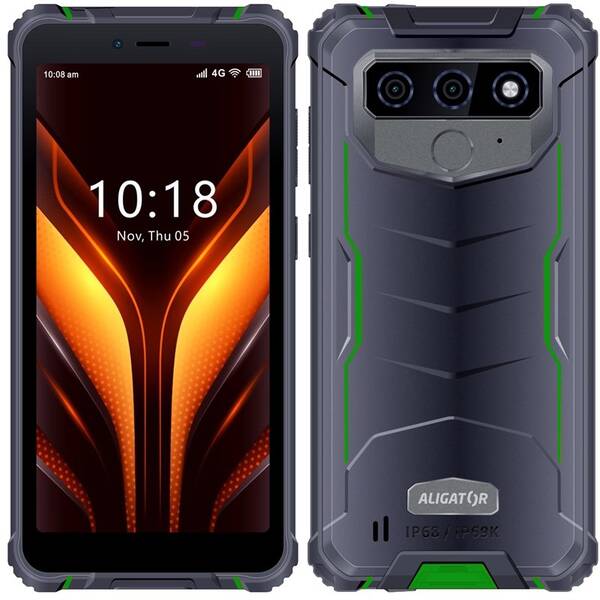Mobilný telefón Aligator RX850 eXtremo 4 GB / 64 GB čierny/zelený


