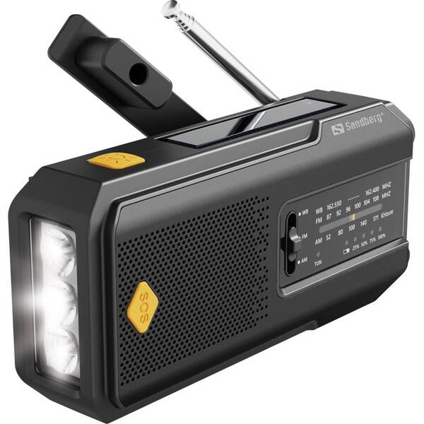 Rádioprijímač Sandberg Survivor Radio All-in-1 2000 čierny

