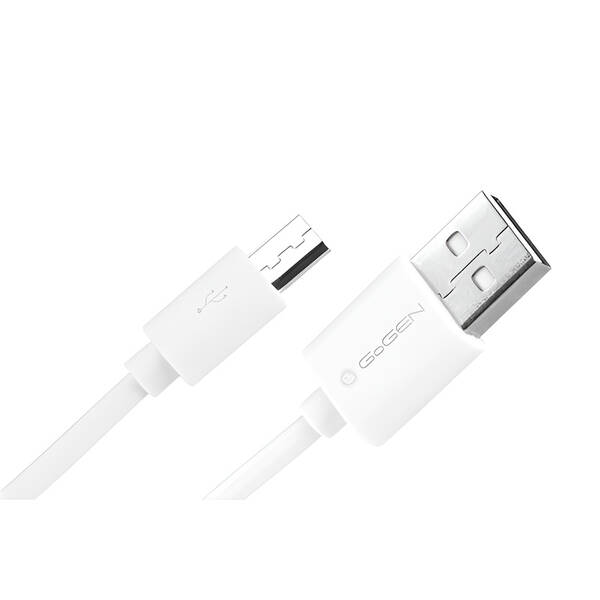 Kábel GoGEN USB/micro USB, 2m biely

