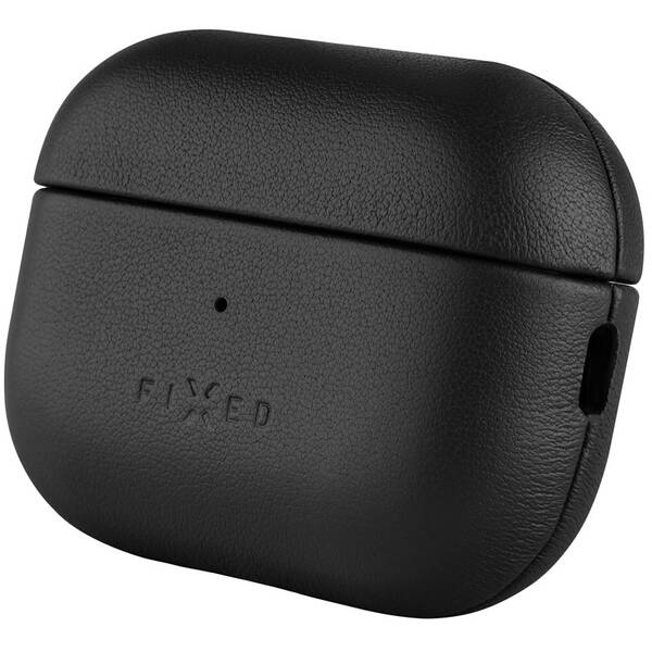 Puzdro FIXED PodsLeather, MagSafe pre Apple AirPods Pro 2/Pro 2 (USB-C) čierne

