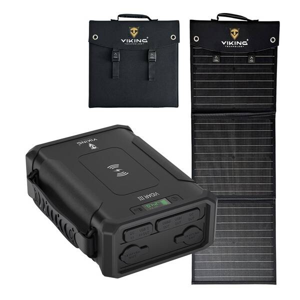Powerbank Viking Set VIDAR III a solárny panel Viking L60 PD čierna

