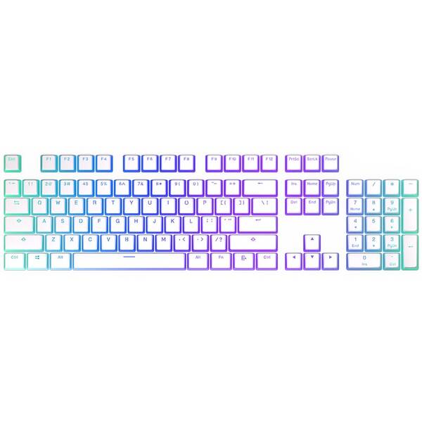 Klávesy ENDORFY PBT Pudding Onyx biele

