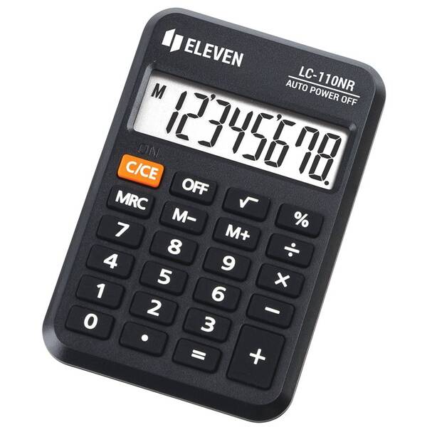 Kalkulačka Eleven LC110NR, vreckový, osemmiestna čierna

