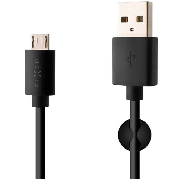 Kábel FIXED USB/micro USB, 2 m čierny

