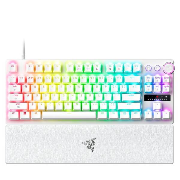 Klávesnica Razer Huntsman V3 Pro Tenkeyless 8KHz, US Layout biela

