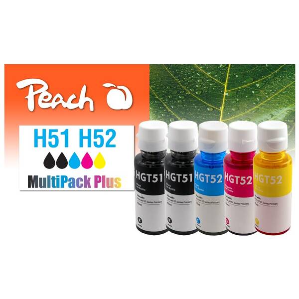 Cartridge Peach HP GT51, GT52, MultiPack Plus, 2x 5000, 3x 8000 strán - CMYK 

