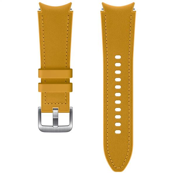 Remienok Samsung Hybridný kožený 20mm (veľkosť S/M) - mustard 

