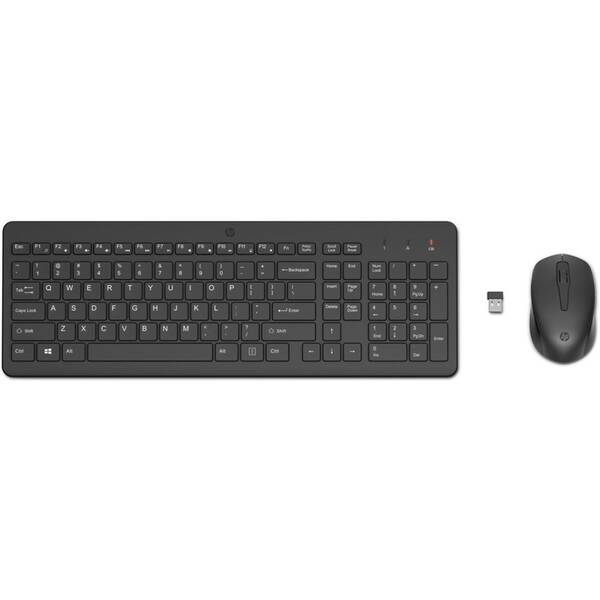 Klávesnica s myšou HP 330, US čierna

