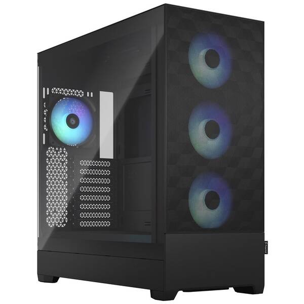 Case FRACTAL DESIGN RGB Tempered Glass Clear Tint čierna

