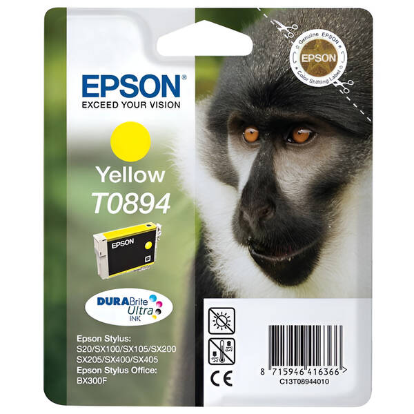 Cartridge Epson T0894, 3,5 ml žltá

