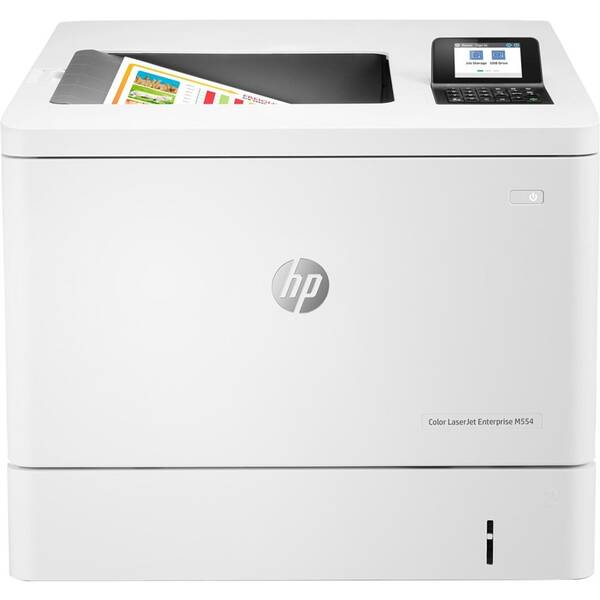 Tlačiareň laserová HP Color LaserJet Ent M554dn biela

