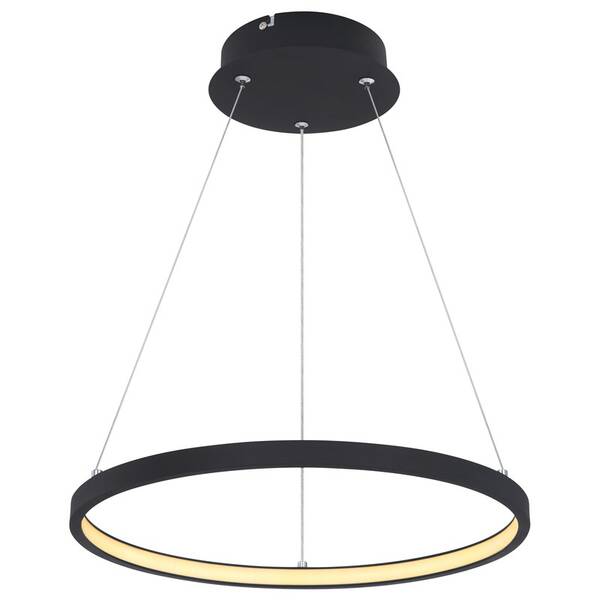 Závesné svietidlo GLOBO Ralph, 39 cm, LED, 19W čierne

