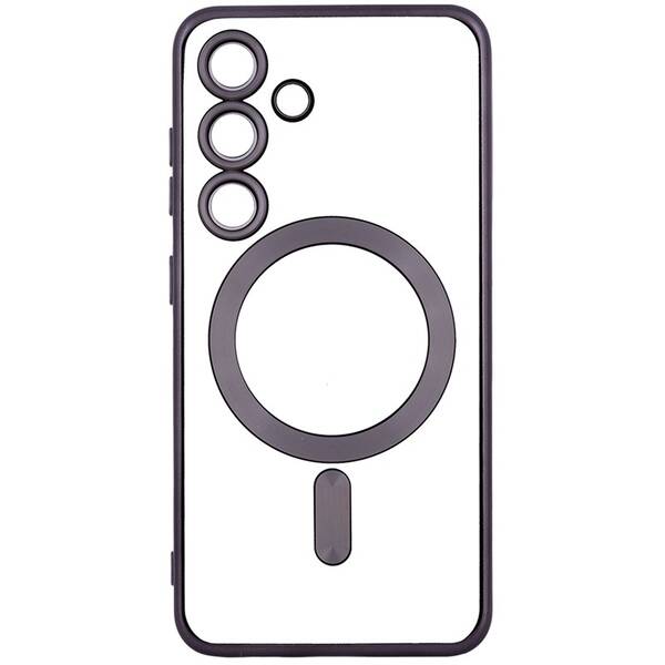 Kryt na mobil WG Magic Eye Magnet na Samsung Galaxy S24 5G čierny/priehľadný

