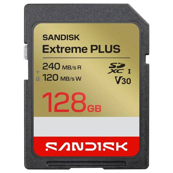 Pamäťová karta SANDISK 128GB UHS-I U3 (240R/120W) 

