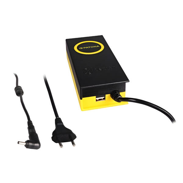 Sieťový adaptér PATONA pre notebooky Asus, 19V, 4,7 A, 90W, konektor 4x1, 35mm, výstup USB 

