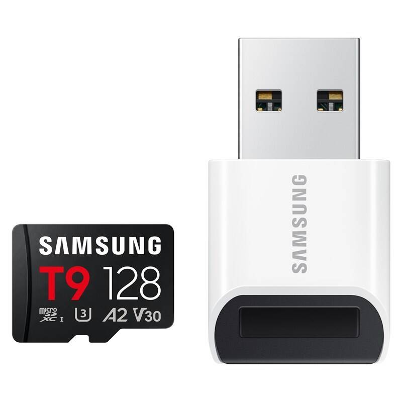 Samsung microSD T9 128GB + USB Adaptér