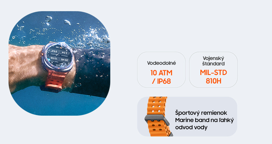 Inteligentné hodinky Samsung Galaxy Watch Ultra LTE biele Samsung Galaxy Watch Ultra