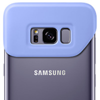 Kryt na mobil Samsung 2 dílný na Galaxy S8+ zelený/fialový