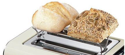 Hriankovač Bosch TAT7S25 sivý/nerez Kromě chleba si budete moct opéct také housky a croissanty