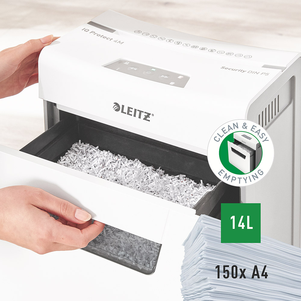 Skartovač Leitz IQ Protect 4M P5 Skartovač Leitz IQ Protect 4M P5