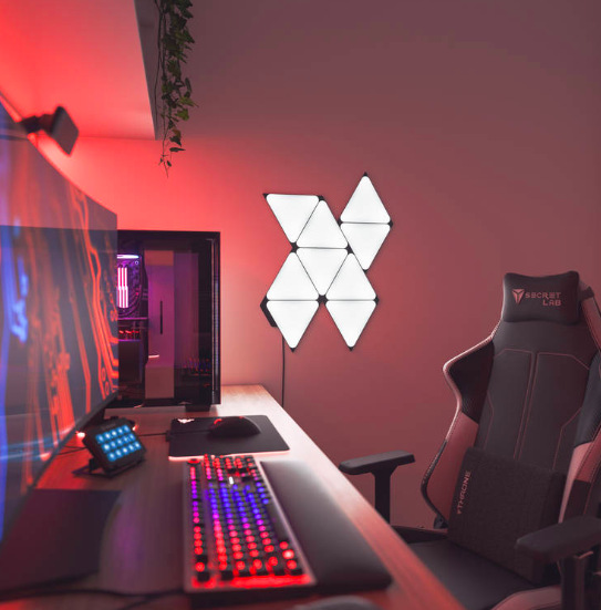LED svetlo Nanoleaf Shapes Ultra Black Triangles Starter Kit 9 ks LED svetlo Nanoleaf Shapes Ultra Black Triangles Starter Kit 9 ks