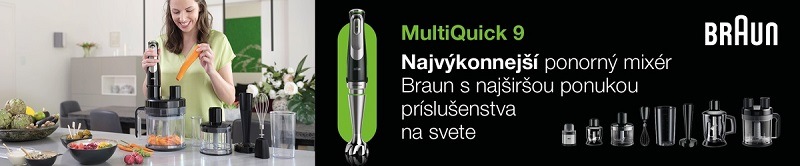 Ponorný mixér Braun MultiQuick 9 MQ9195XLI čierny/nerez