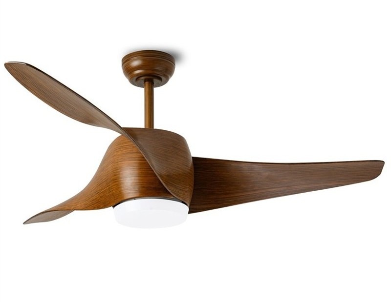 Stropné svietidlo IMMAX NEO LITE WAVE SMART LED s ventilátorom, 18W, Wi-Fi, TUYA - hnedé