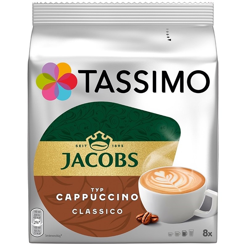 Kapsuly pre espressá Tassimo Jacobs Krönung Cappuccino (8 ks) Kapsle Jacobs Krönung Cappuccino Tassimo