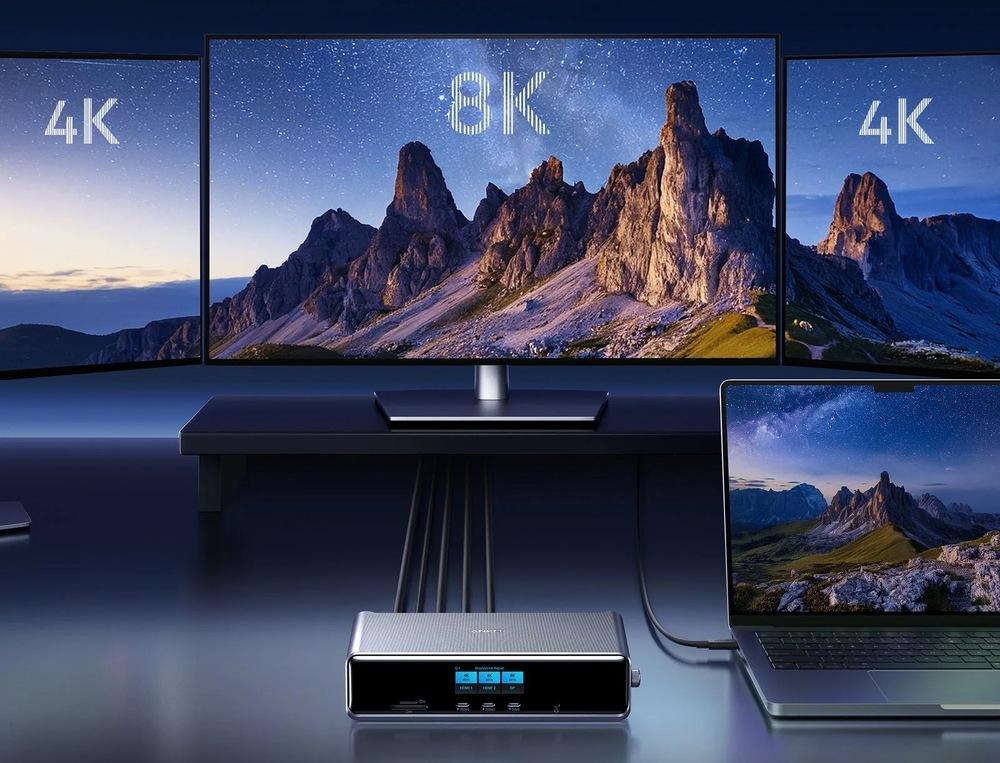 Dokovacia stanica Anker Prime 14-in-1, Triple Display, DisplayLink, PD 140 W sivá Dokovacia stanica Anker Prime 14-in-1, Triple Display, DisplayLink, PD 140 W sivá