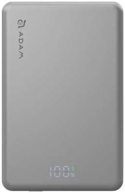 Powerbank ADAM Elements VIONTA L10 Ultra Slim 10000 mAh strieborná ADAM Elements VIONTA L10 s vyvinutým integrovaným káblom USB-C.