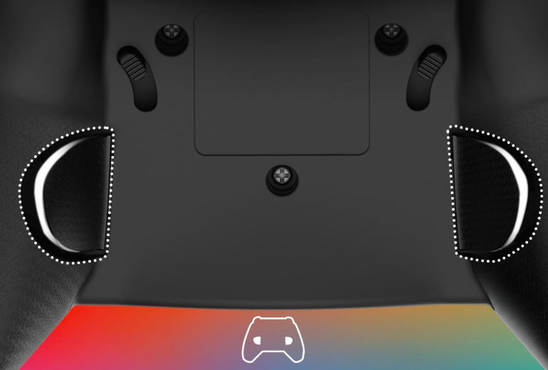 Gamepad Turtle Beach Afterglow Ignite Wired RGB Time Machine, XBOX X/S, XBOX One, PC čierny Dve mapovateľné tlačidlá na zadnej strane gamepadu Turtle Beach Afterglow Ignite