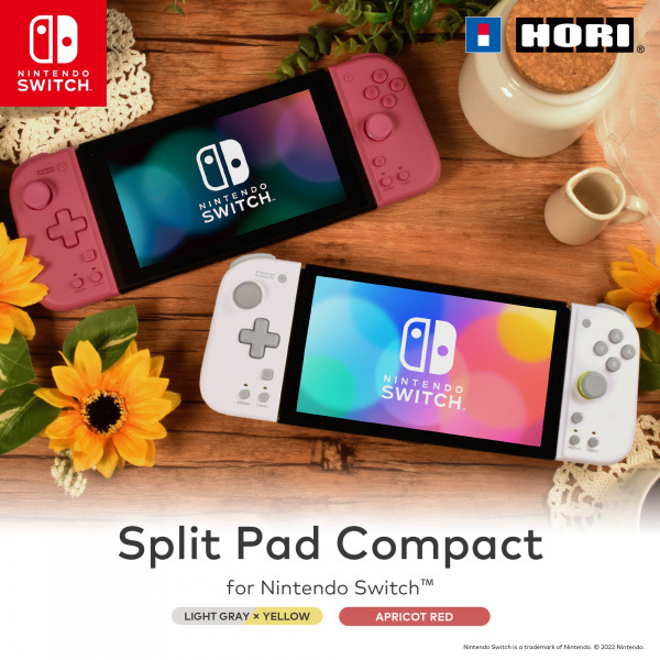 Gamepad HORI Split Pad Compact na Nintendo Switch sivý/žltý HORI Split Pad Compact pre Nintendo Switch (NSP2805)