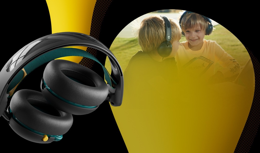 Slúchadlá Skullcandy Grom Wireless Kids čierna Skullcandy Grom Wireless Headphones for Kids