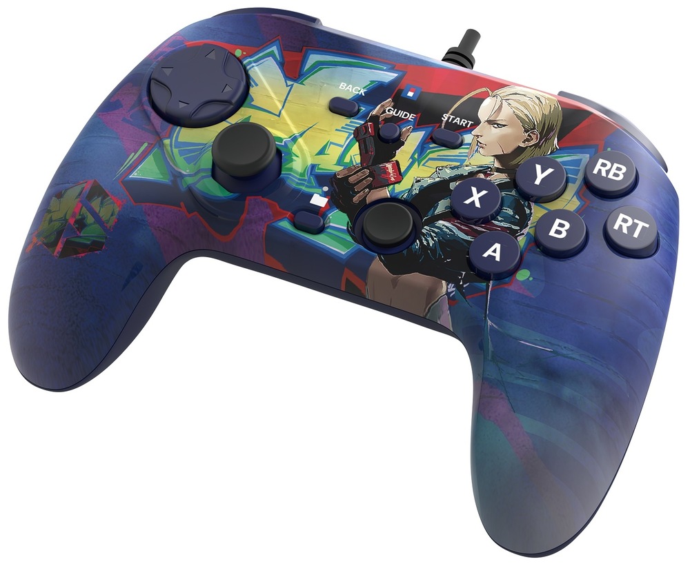 Gamepad HORI Fighting Commander OCTA SF 6 Cammy Edition pre PC modrý