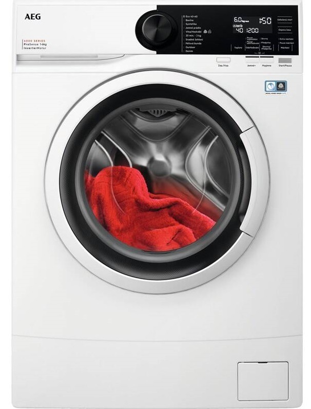 Práčka AEG ProSense™ 6000 LSR6E26WC, biela, úzka