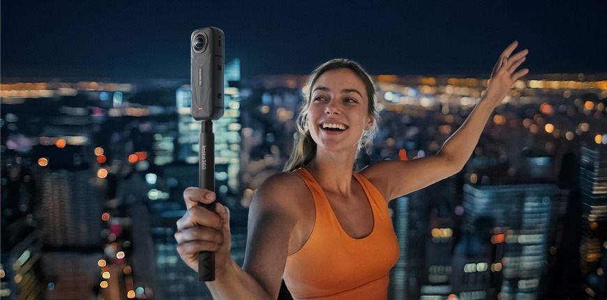 Outdoorová kamera Insta360 X5 čierna Outdoorová kamera Insta360 X5 čierna