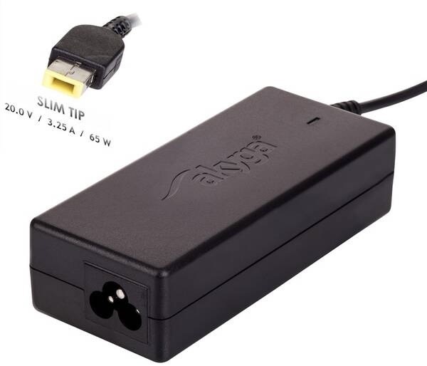 Sieťový adaptér Akyga pre notebook 20V/3.25A/65W Slim Tip pre Lenovo/IBM