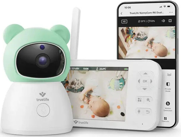 Detská elektronická pestúnka TrueLife NannyCam R6 Dual Smart