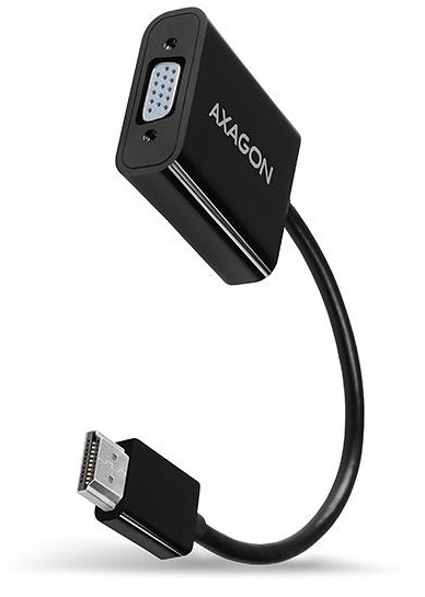 Redukcia Axagon HDMI/VGA čierna