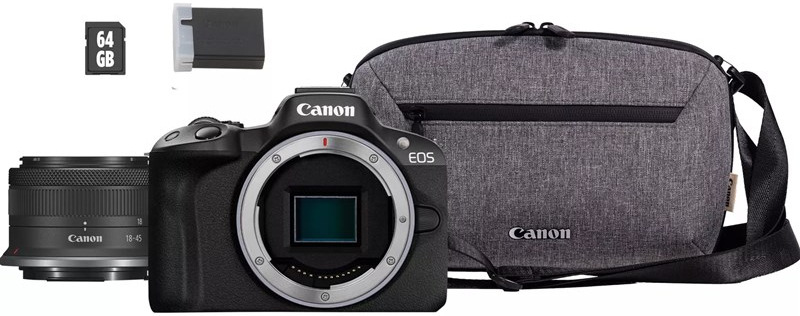 Canon EOS R50 + RF-S 18-45 IS STM Travel KIT, čierna