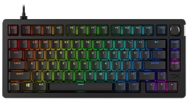 Klávesnica HyperX Alloy Rise 75, US layout čierna
