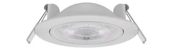 Vstavané svietidlo EMOS Geri 6,5 W, 10cm, 780lm, teplá-studená biela biele LED SVIETIDLO GERI VES. KR 6,5 W 780LM IP20 CCT B