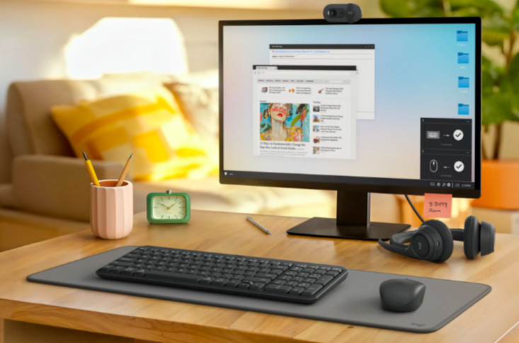 Klávesnica s myšou Logitech MK250 US layout grafitová farba Klávesnica s myšou Logitech MK250 US, 2.4GHz/BT - grafitová