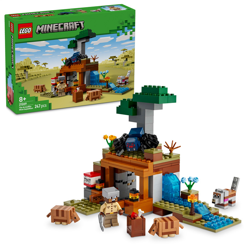 Stavebnica LEGO® Minecraft® 21269 Výprava do bane a pásavec