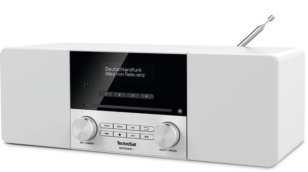 Rádioprijímač DAB+/CD Technisat DIGITRADIO 3 biely Rádioprijímač DAB+/CD Technisat DIGITRADIO 3 biely