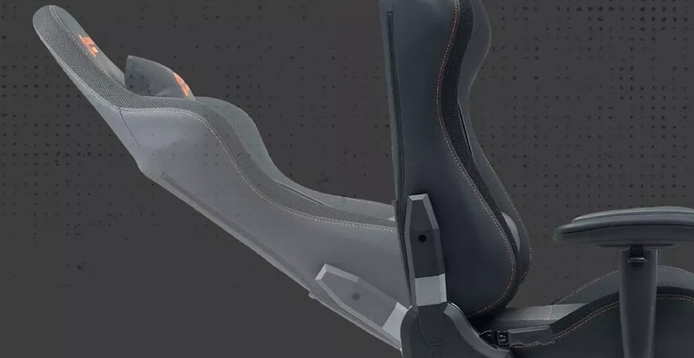 Chrbtovú opierku si pri stoličke Canyon Irida RGB môžete nastaviť až na 180 °