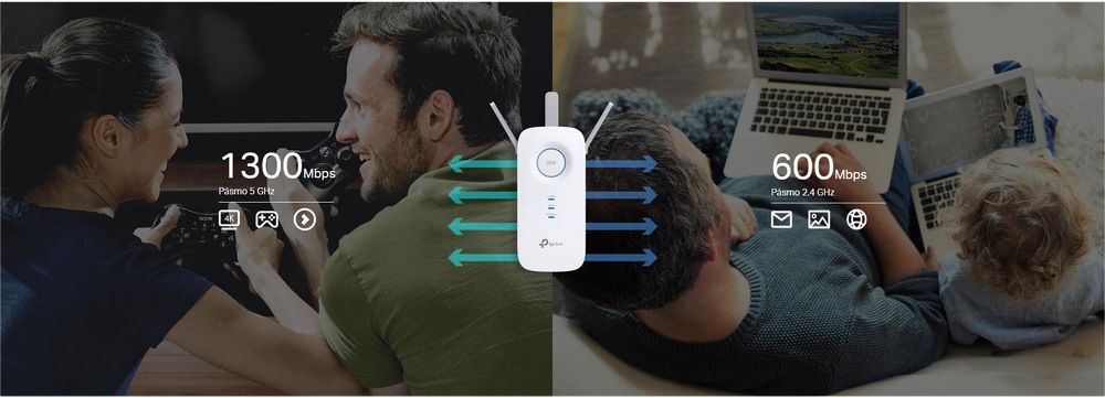 Wi-Fi extender TP-Link RE550 biely TP-Link RE550